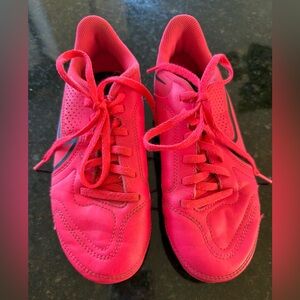 Pink Nike Youth Soccer Cleats 2.5Y